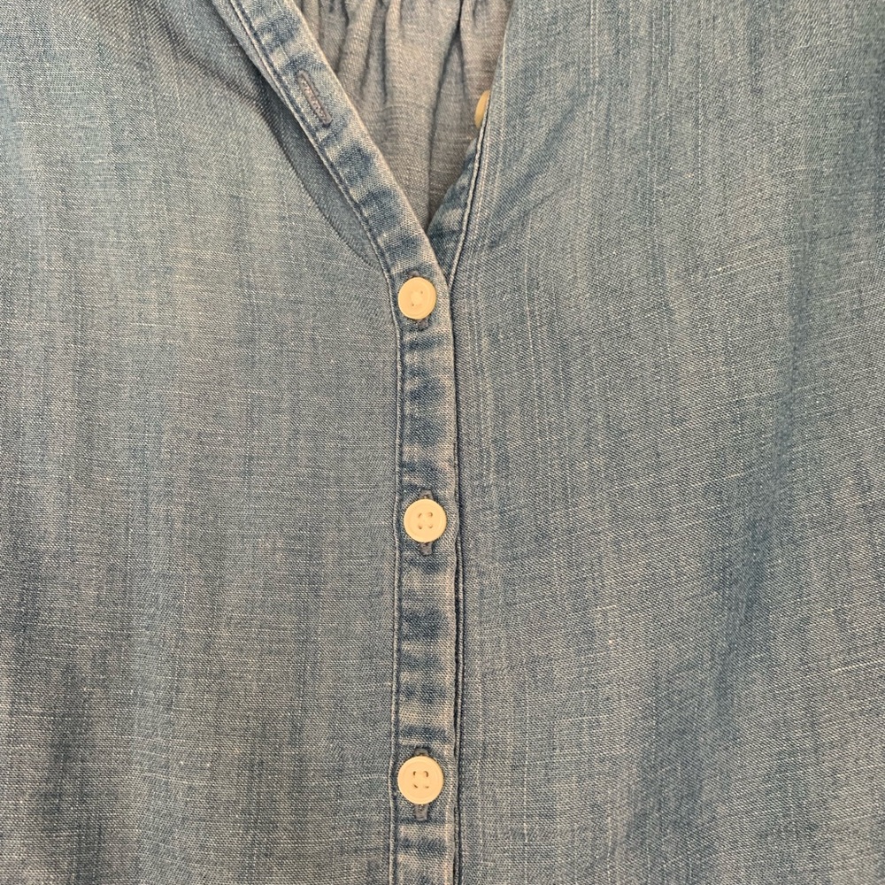 Chambray Button Up Tank - image 3